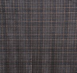 Samet pružný vzor Esterházy hnědostříbrný