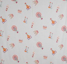 Bavlněná látka jemná tisk květinový vzor II.jakost