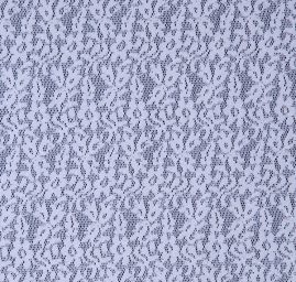 Pružná krajka drobný květinový motiv bílá SLEVA