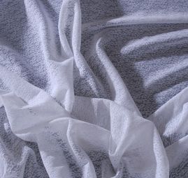 Pružná krajka drobný květinový motiv bílá SLEVA