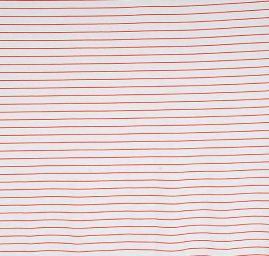 Úplet letní bavlna viskoza proužky červený II.jakost
