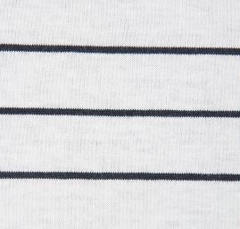 Úplet letní bavlna viskoza proužky temně modrý