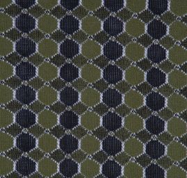 Vlněný efektní úplet zeleno černý