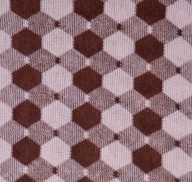 Vlněný úplet hnědokrémový