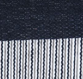 Efektní pletenina síť tmavě modrá