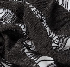 Efektní pletenina síť tmavě šedá