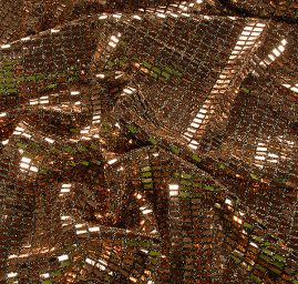 Úplet s flitry ve tvaru obdelníku