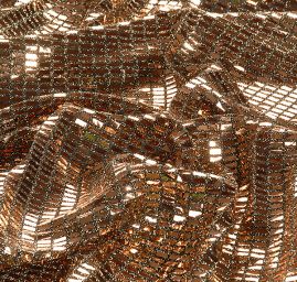 Úplet s flitry ve tvaru obdelníku