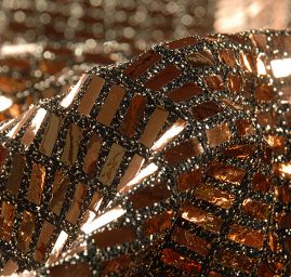 Úplet s flitry ve tvaru obdelníku