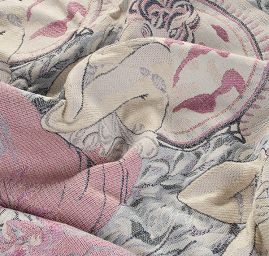 Dekorační tkanina secese Mucha