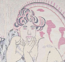 Dekorační tkanina secese Mucha 