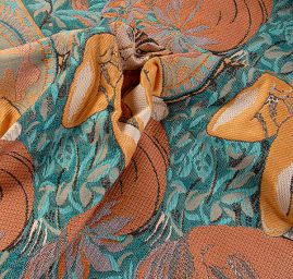 Dekorační tkanina secese Mucha