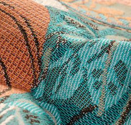 Dekorační tkanina secese Mucha