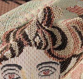 Dekorační tkanina secese Mucha