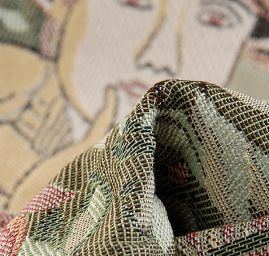 Dekorační tkanina secese Mucha