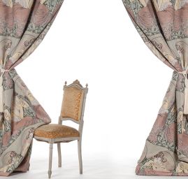 Dekorační tkanina secese Mucha