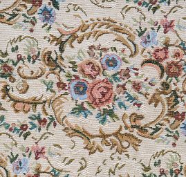 Dekorační tkanina gobelín květinový ornament 