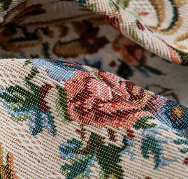 Dekorační tkanina gobelín květinový ornament