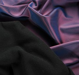 Taft keprový proužek šanžán fialovomodrý