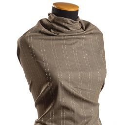 Riflovina proužek sv.hnědá/slonová kost