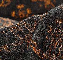 Žakárová dekorační tkanina MarLen Girlandy