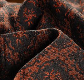 Replika historické látky Art Fabrics Medailon černohnědá