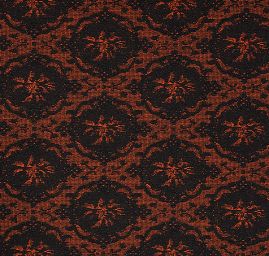 Replika historické látky Art Fabrics Medailon černohnědá