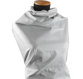 Lamé žakár bílostříbrný