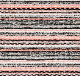 Llátka Art Fabrics vlna směs proužky lososová