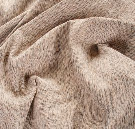 Kostýmová látka vlna směs melír hnědobéžový