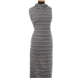 Látka Art Fabrics vlna směs proužky modrá/fialová