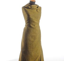 Kostýmová látka vzor rybí kost sv.zelená Art Fabrics