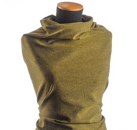 Kostýmová látka melír sv.zelená/černá Art Fabrics