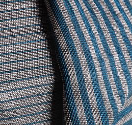 Len viskoza směs Art Fabrics proužek široký modrý