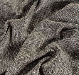 Len viskoza směs Art Fabrics proužek úzký zelený