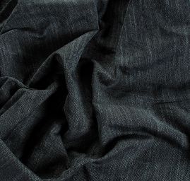 Len směs imitace buretu Art Fabrics modrošedý