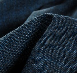 Len směs imitace buretu Art Fabrics modrý