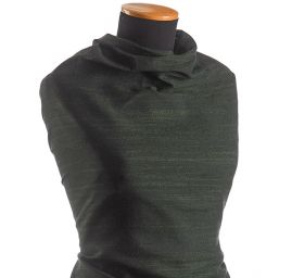 Ľan zmes imitácia Buret Art Fabrics zelený