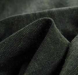 Len směs imitace buretu Art Fabrics zelený