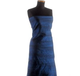 Kostýmová látka Art Fabrics imitace lnu modrá