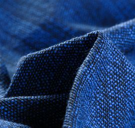 Kostýmová látka Art Fabrics imitace lnu modrá