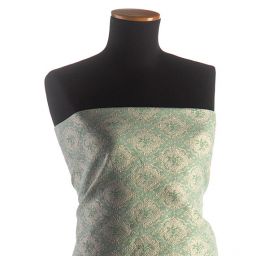 Replika historickej látky Art Fabrics Medailón zelenozlatá