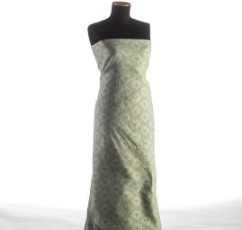 Replika historické látky Art Fabrics Medailon zelenozlatá