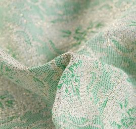 Replika historické látky Art Fabrics Medailon zelenozlatá