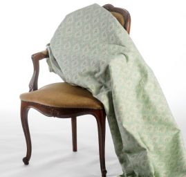 Replika historické látky Art Fabrics Medailon zelenozlatá