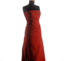 Kostýmová látka Art Fabrics imitácia ľanu červená