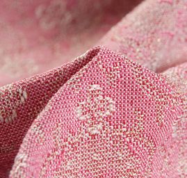 Replika historické látky Art Fabrics Medailon růžovozlatá