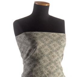 Replika historickej látky Art Fabrics Medailón khaki / zlatá