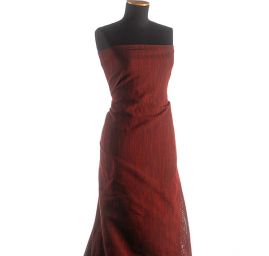 Kostýmová látka Art Fabrics tenká tmavá červené
