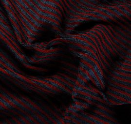 Žinylková látka vzor proužků široké červenomodrá